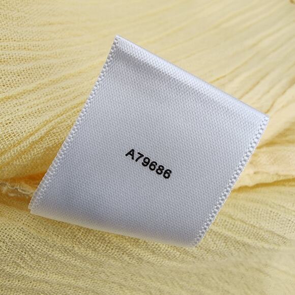 Denim & Co. Top Womens Short Sleeve Gauze Peasant Embroidery 3X Yellow Square - Picture 11 of 11